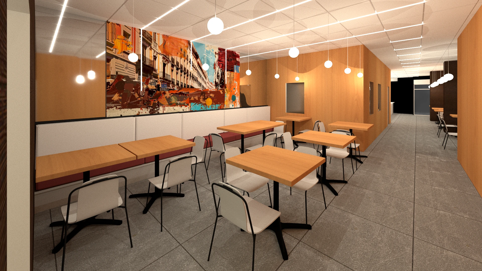 arquitectura proyectos render madrid guadalajara churreria hosteleria 3d reforma local edificio infografia
