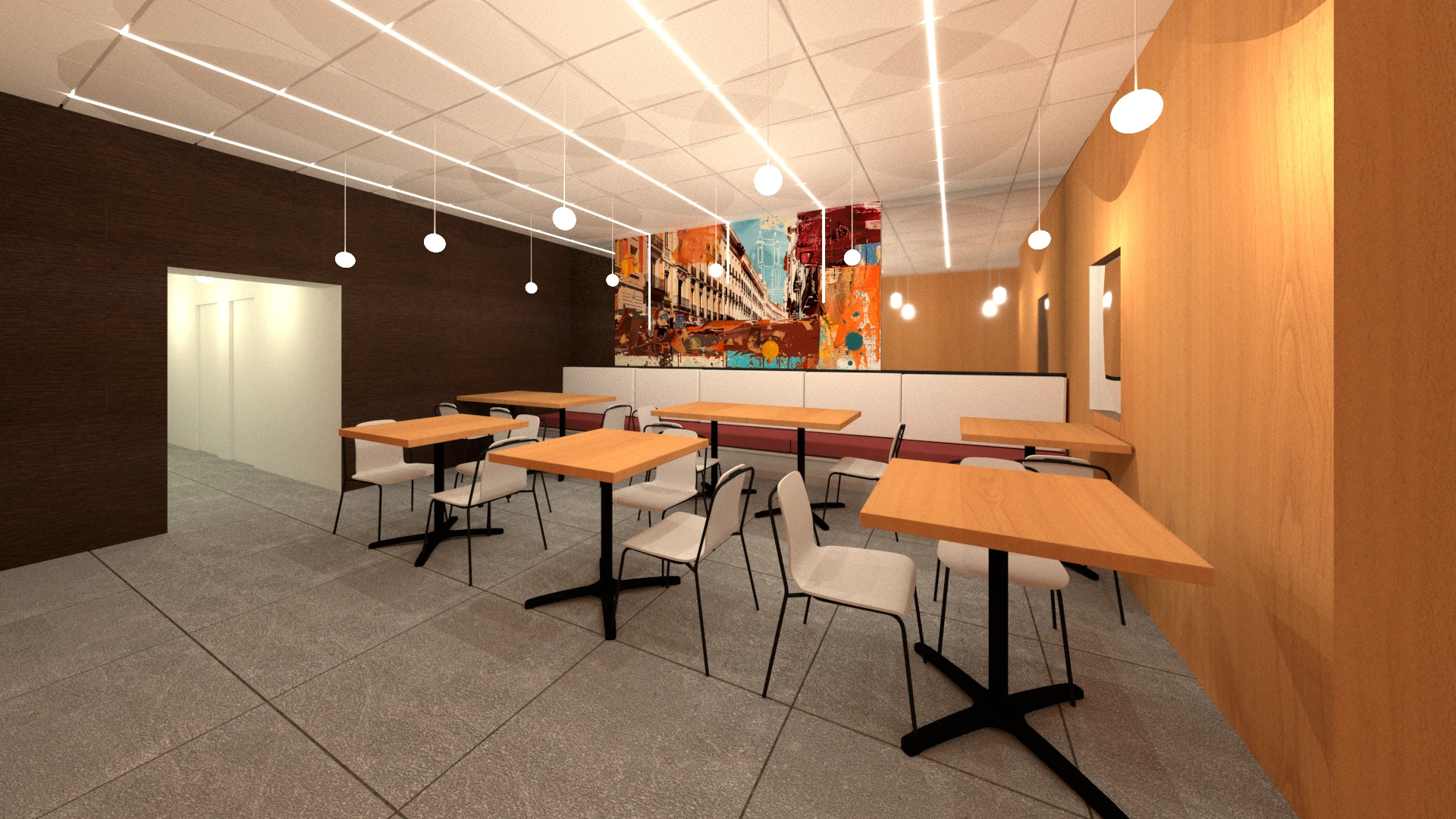 arquitectura proyectos render madrid guadalajara churreria hosteleria 3d reforma local edificio infografia