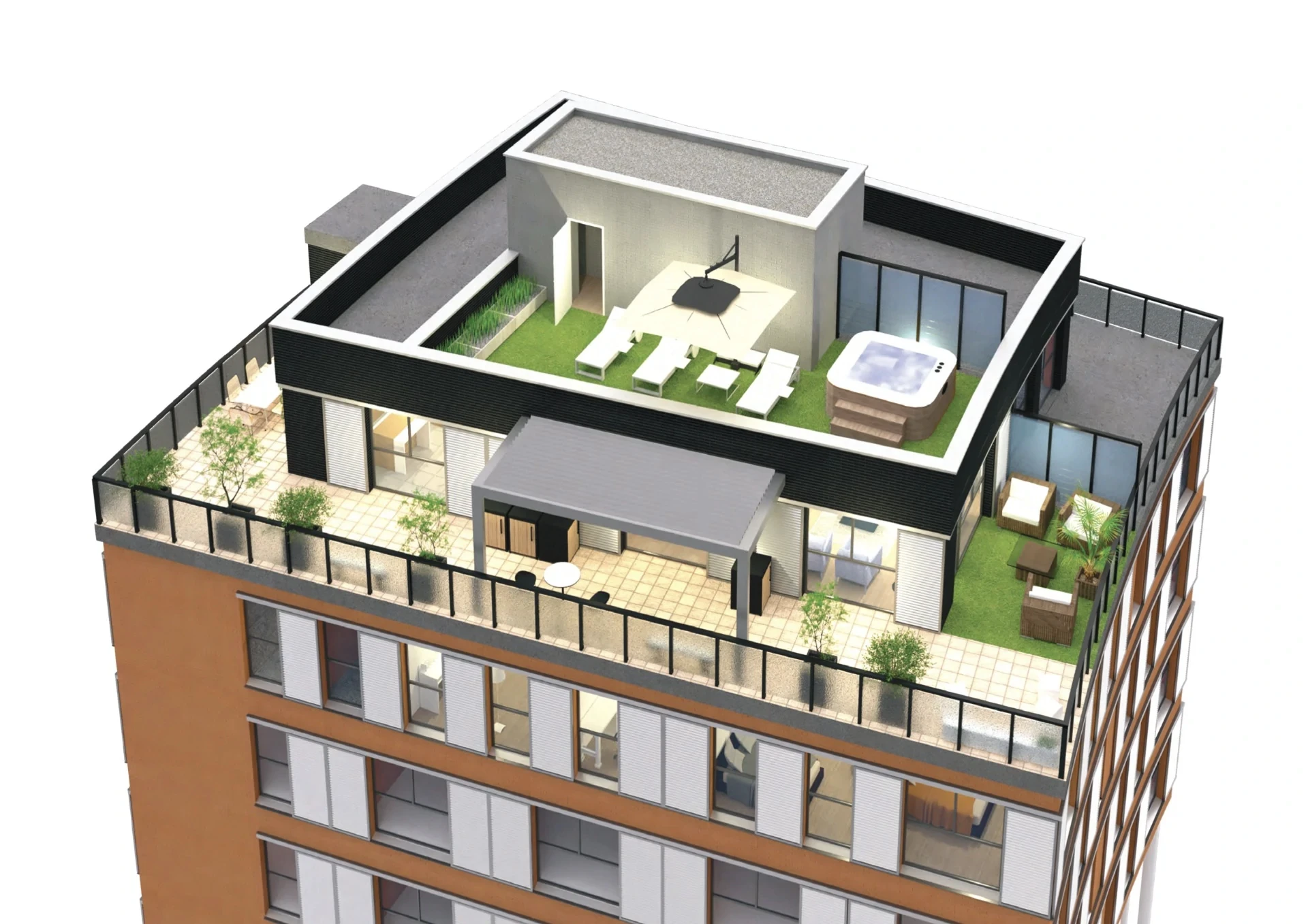 render exterio arquitectura promocion