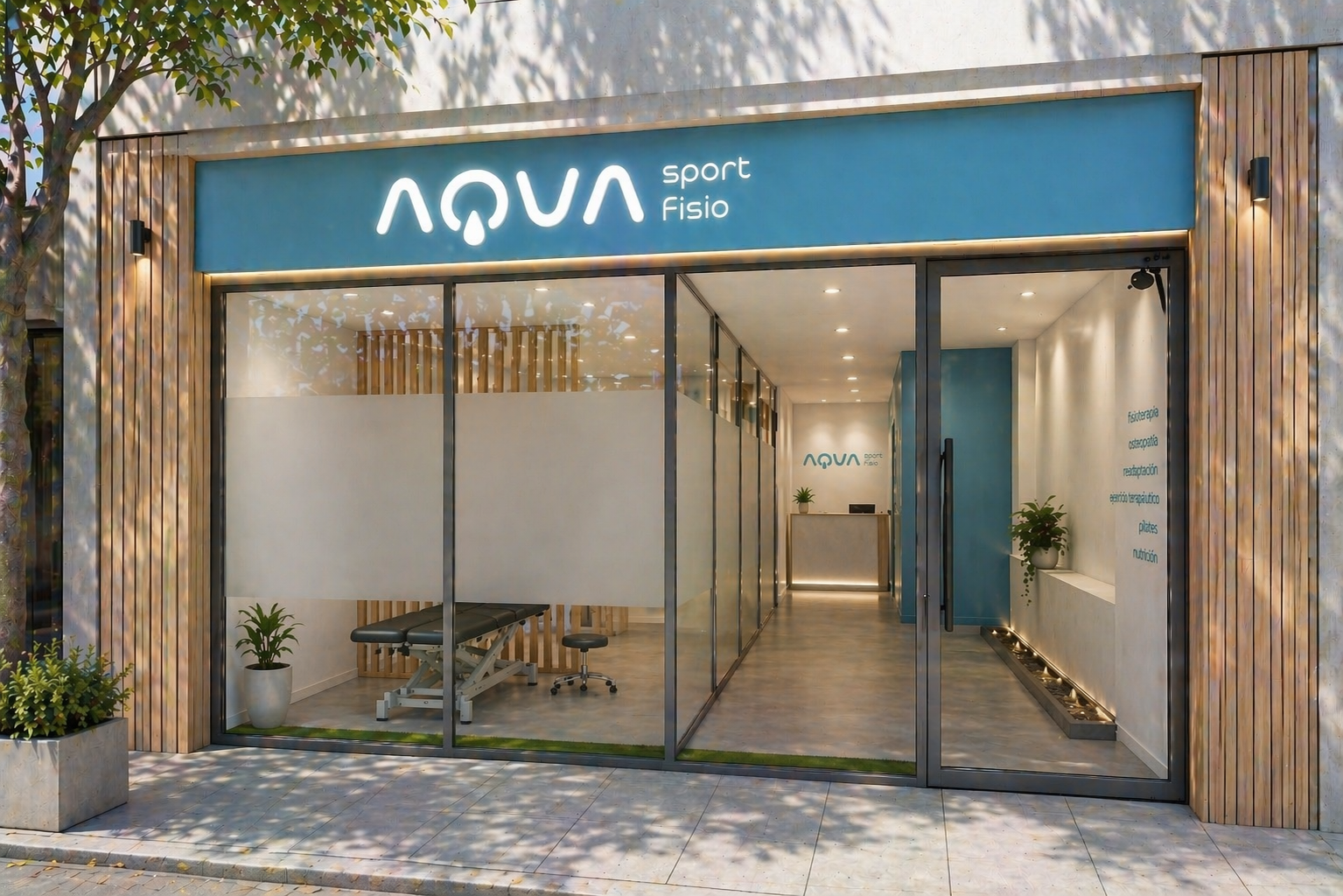 proyecto reforma clinica fisioterapia alcala henares madrid fachada rotulo