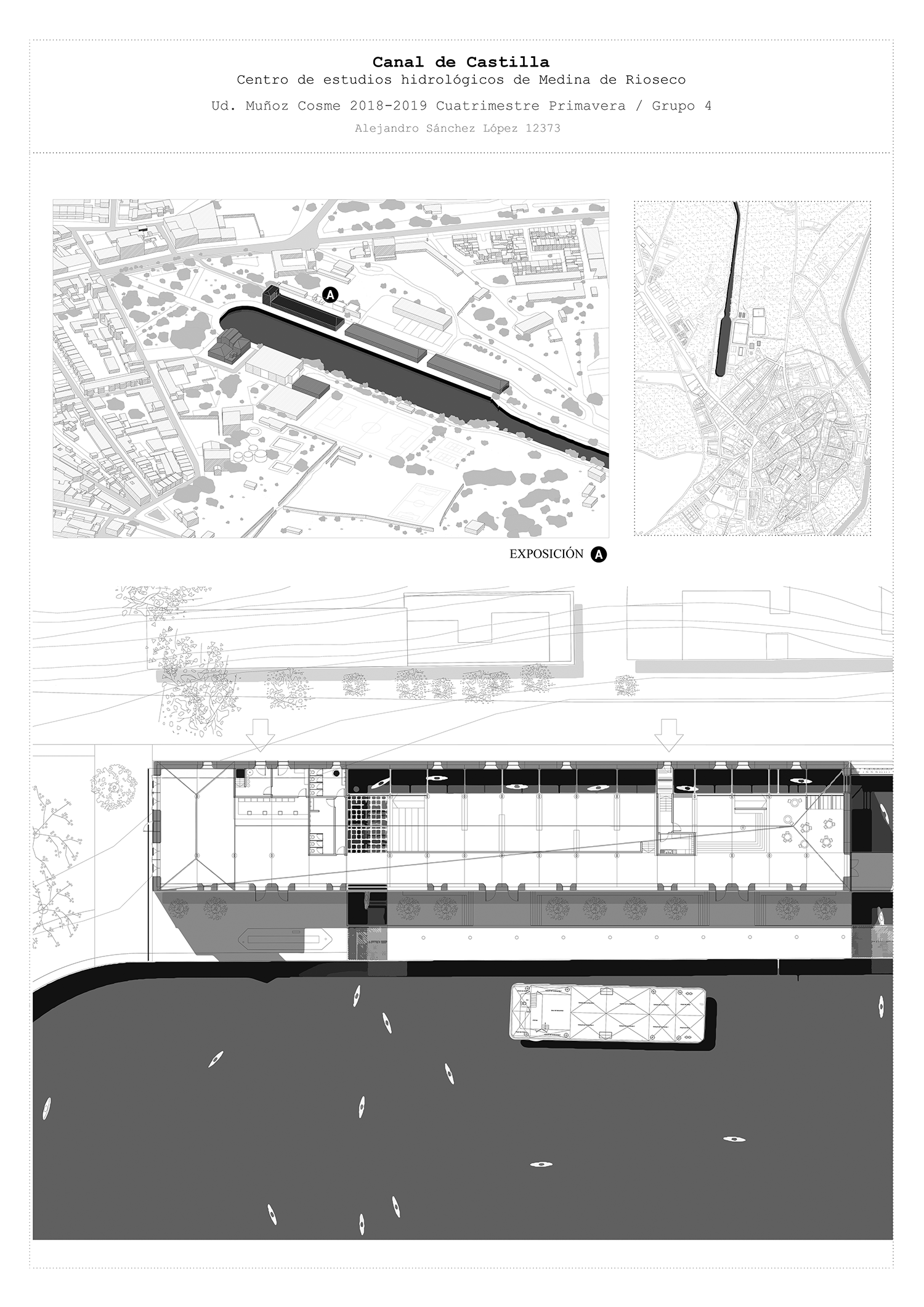 Centro estudios hidrológicos proyecto darsena rehabilitacion render fotomontaje